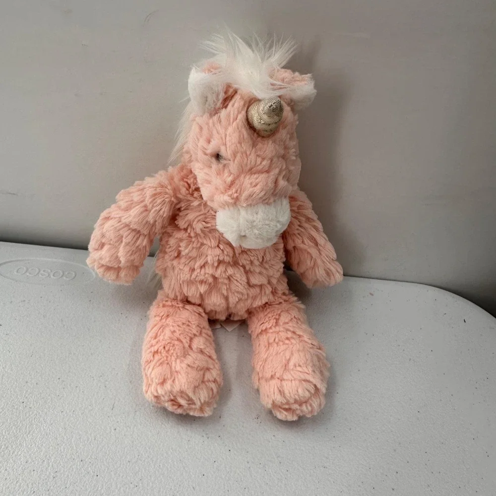 Mary Meyer Unicorn Plush Set -‎ White & Pink Soft Toy Bundle Girls Room Decor